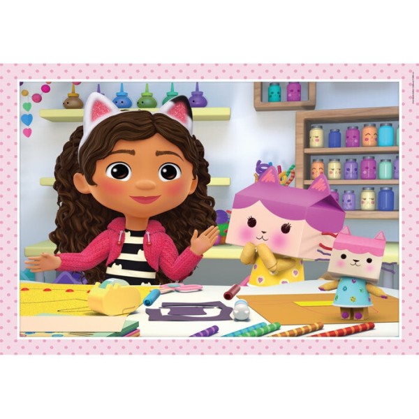 Clementoni Puzzle 4 en 1 - Gabby's Dollhouse