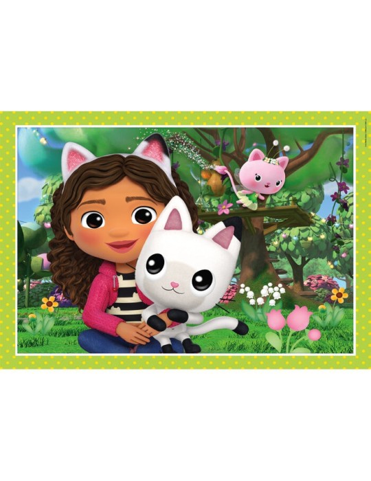 Clementoni Puzzle 4 en 1 - Gabby's Dollhouse