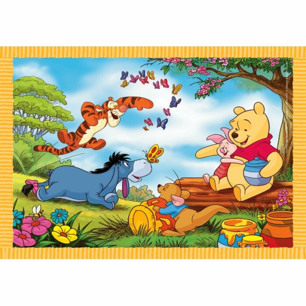 Clementoni Supercolor Puzzle 4 en 1 - Disney Classic