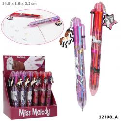 STYLO GEL 6 COULEURS - MISS MELODY